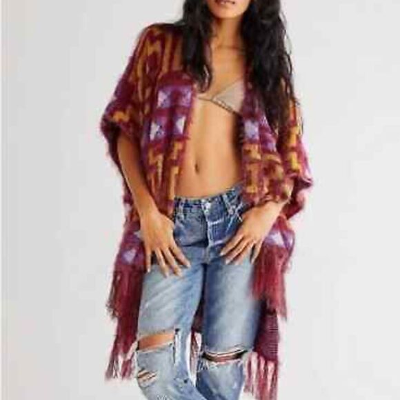 Free People Diamondback Cozy Kimo $44 | Size: One Size - Picture 6 of 6